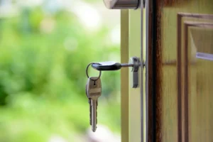 Professional residential locksmith upgrading home door lock in Hattiesburg MS